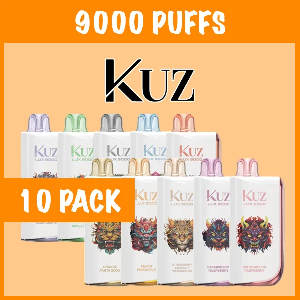 10 PACK – KUZ ULTRA 9000 PUFFS