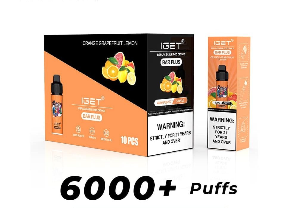 Iget Bar Plus 6000Puffs Kit-20 Packs