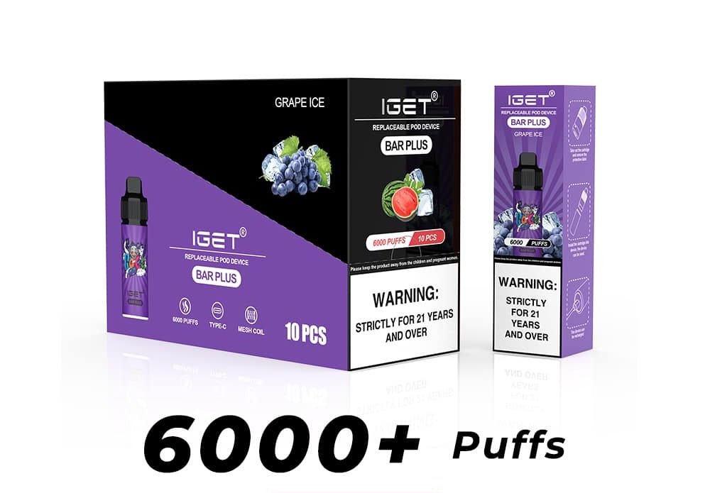 Iget Bar Plus 6000Puffs Kit-30 Packs