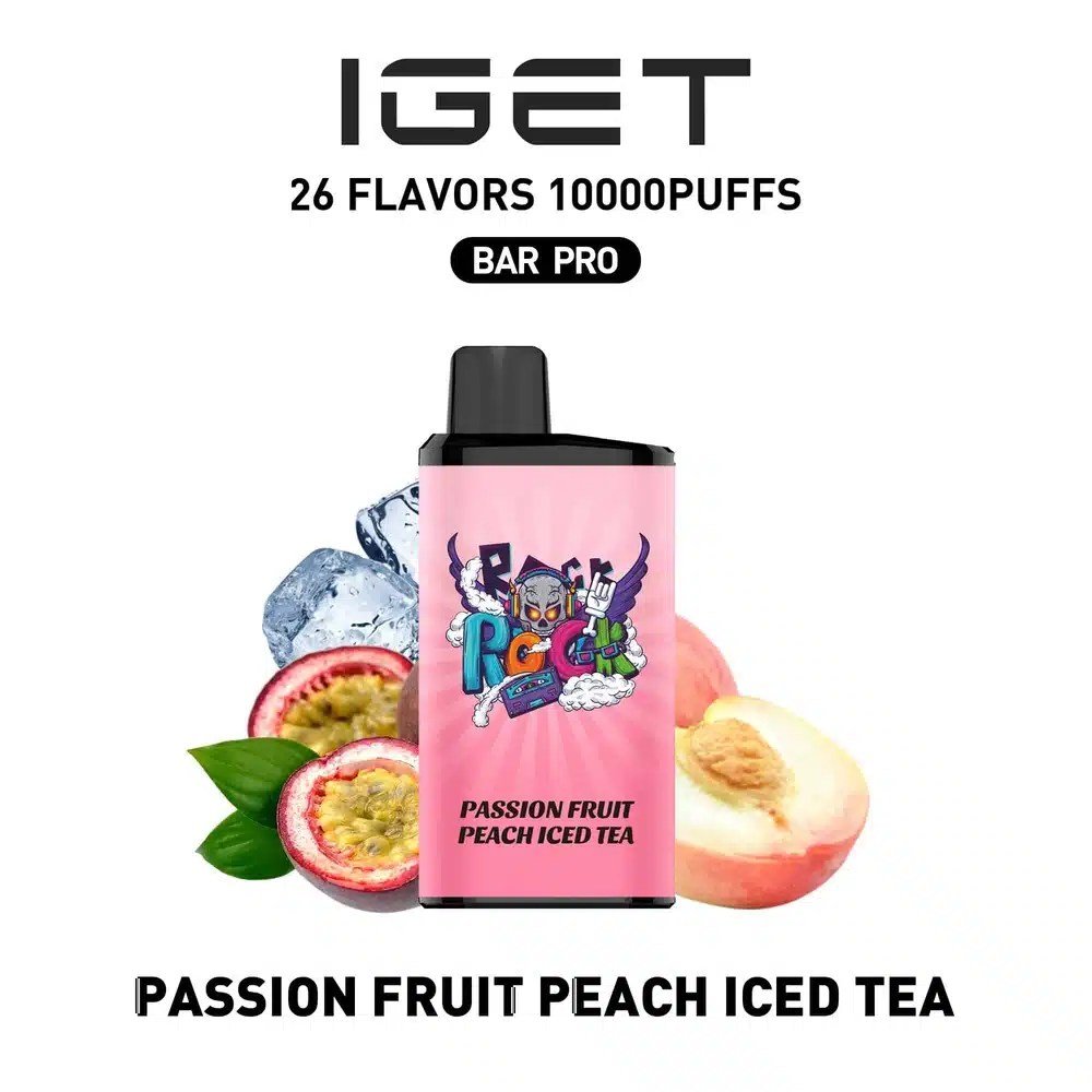 IGET Bar Pro Passion Fruit Peach Iced Tea
