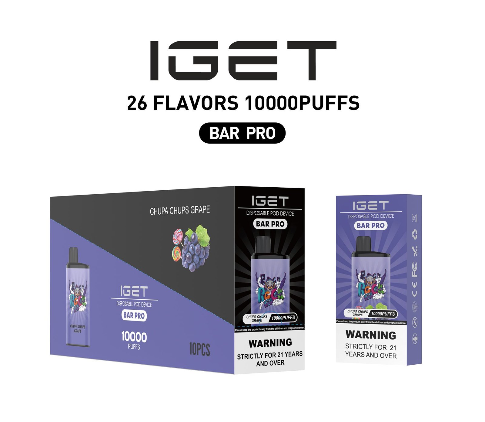 Iget Bar Pro 10000 Puffs-30 Pack