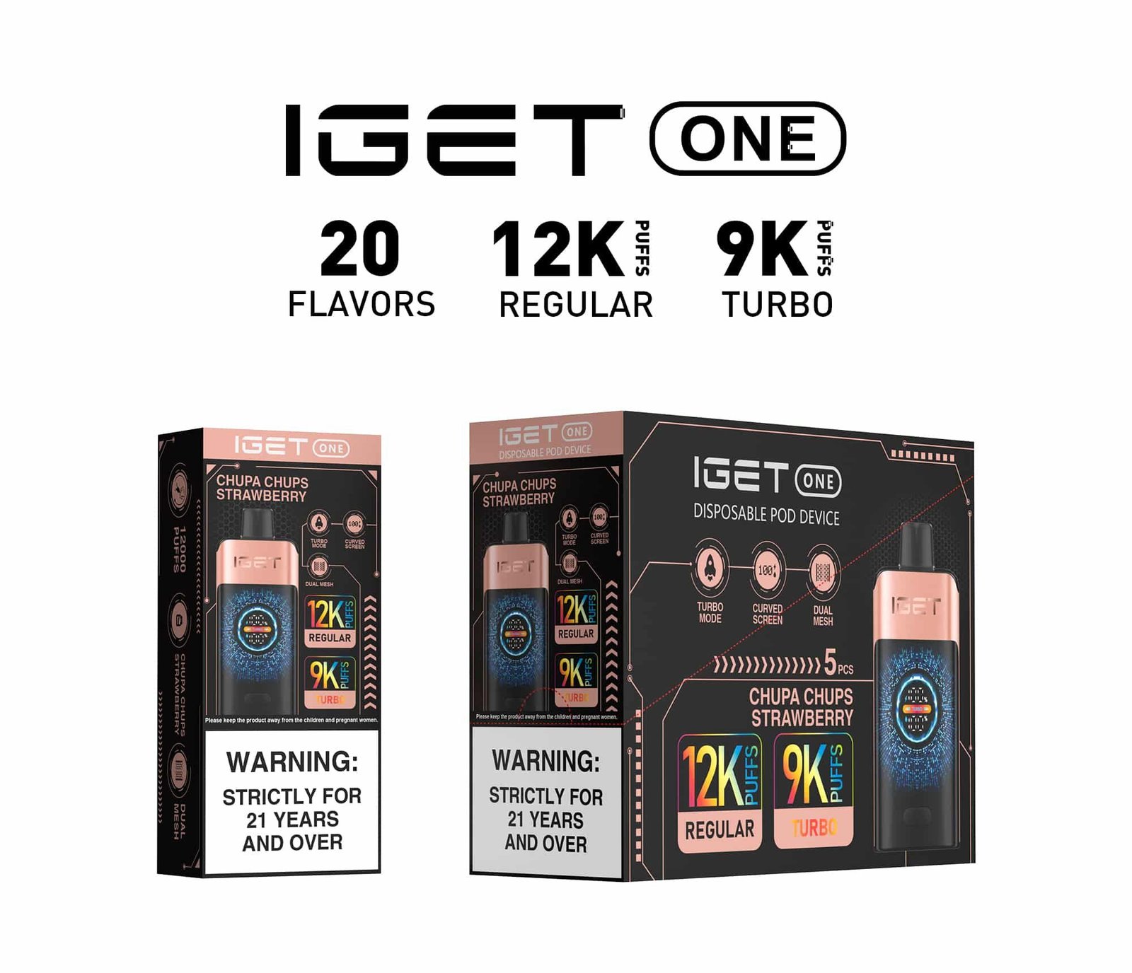 IGET One 12000 Puffs-60 Packs