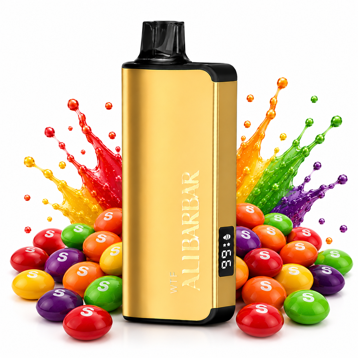 Alibarbar ingot SKITTLES-9000 puffs – AusVape Direct