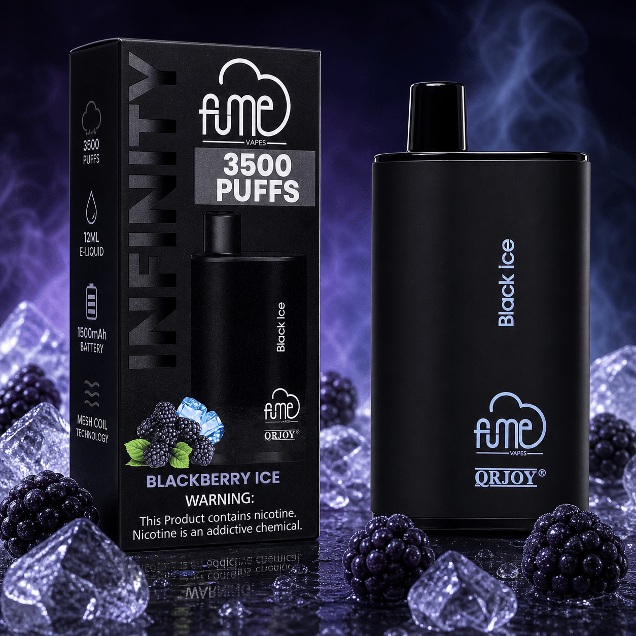 FUME – Blackberry Ice 3,500 Puffs – AusVape Direct
