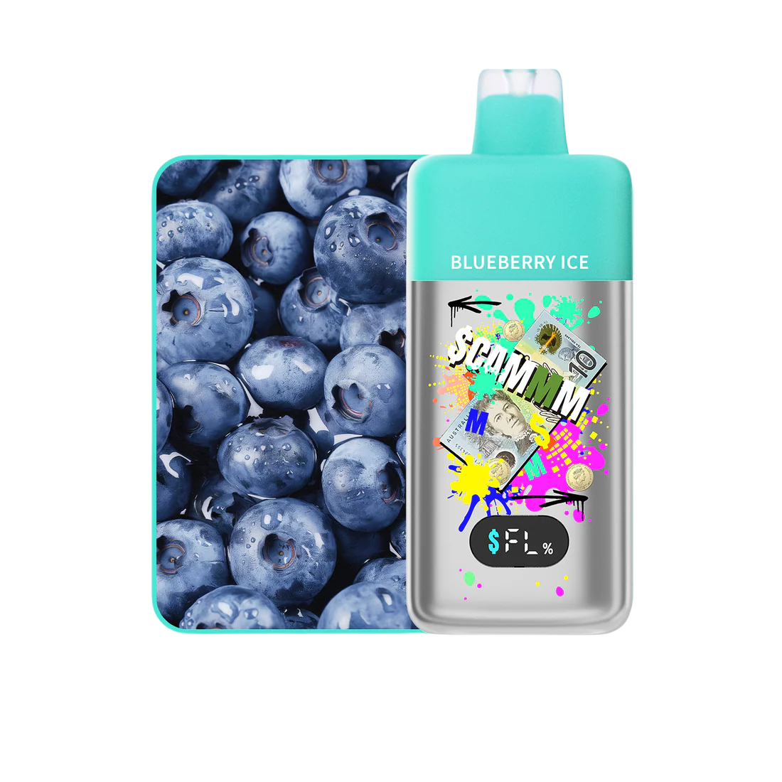 Scammm – Blueberry Ice 15,000 Puffs – AusVape Direct