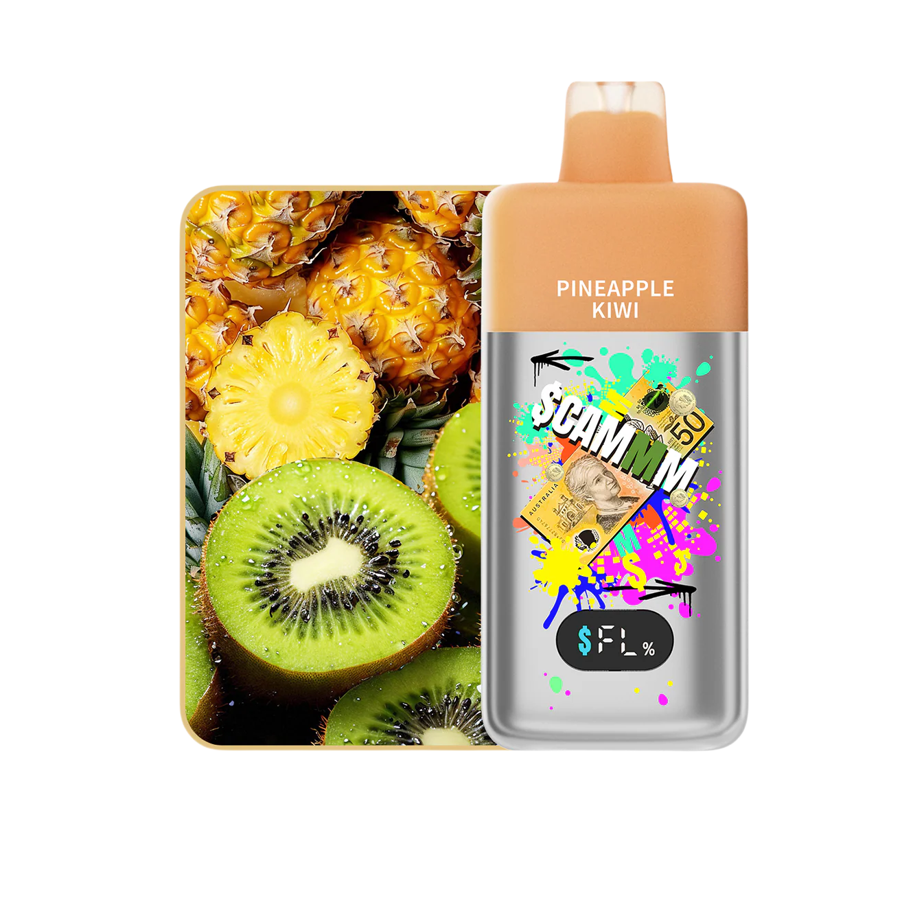 Scammm – PINEAPPLE KIWI 15,000 Puffs – AusVape Direct