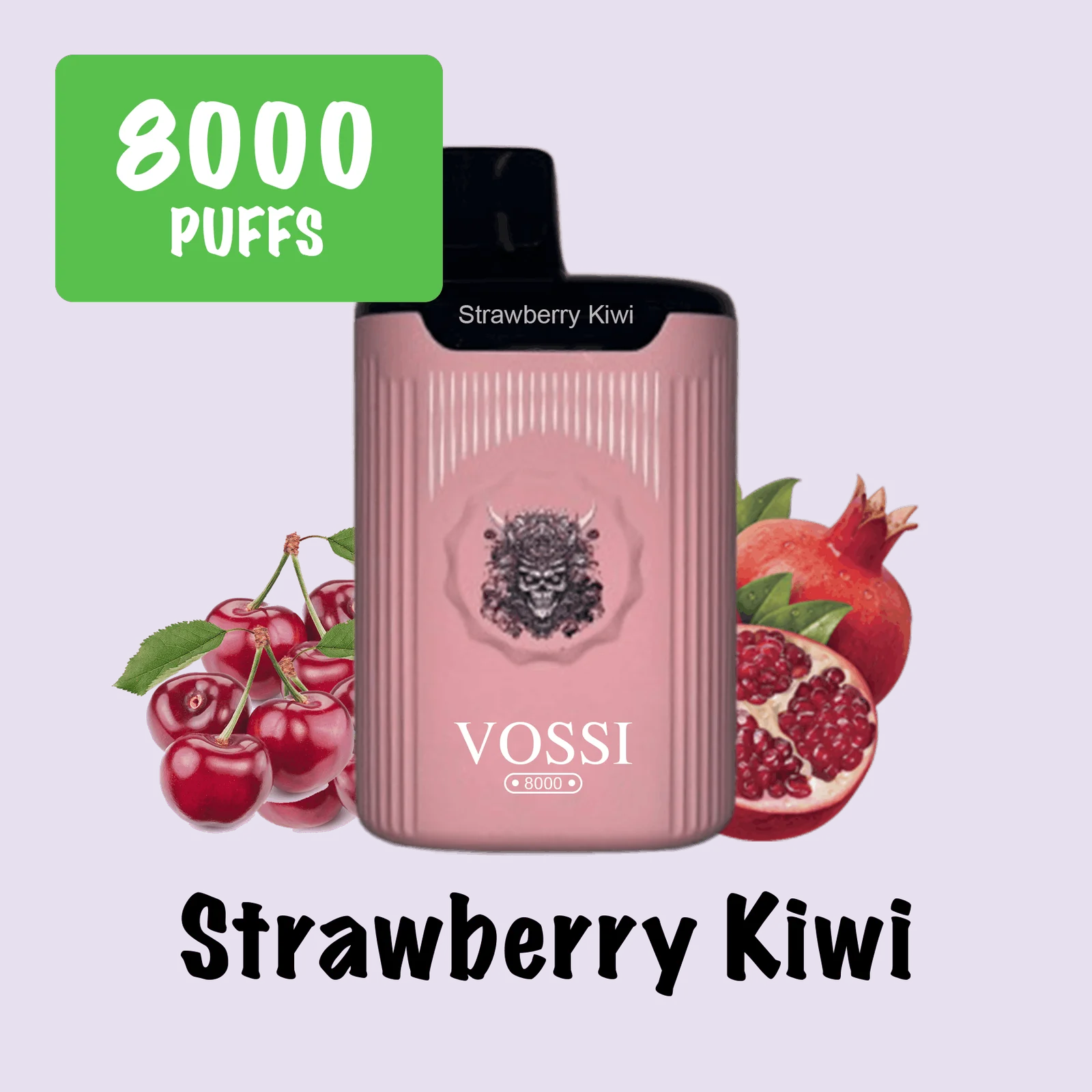 STRAWBERRY KIWI – VOSSI – 8000 PUFFS